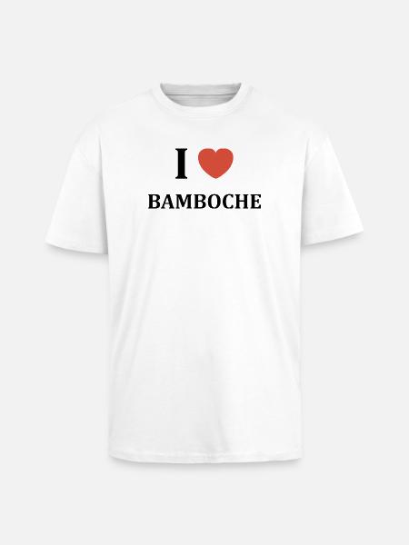 Bamboche - T-shirt unisexe oversize épais - blanc