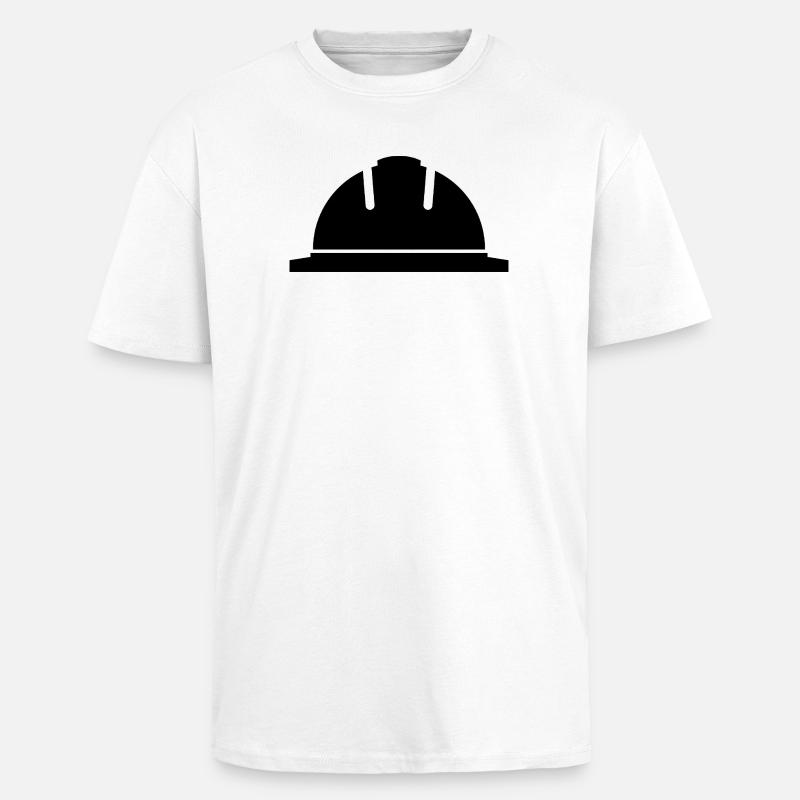 Hard hat - Unisex Oversized Heavyweight T-shirt - white