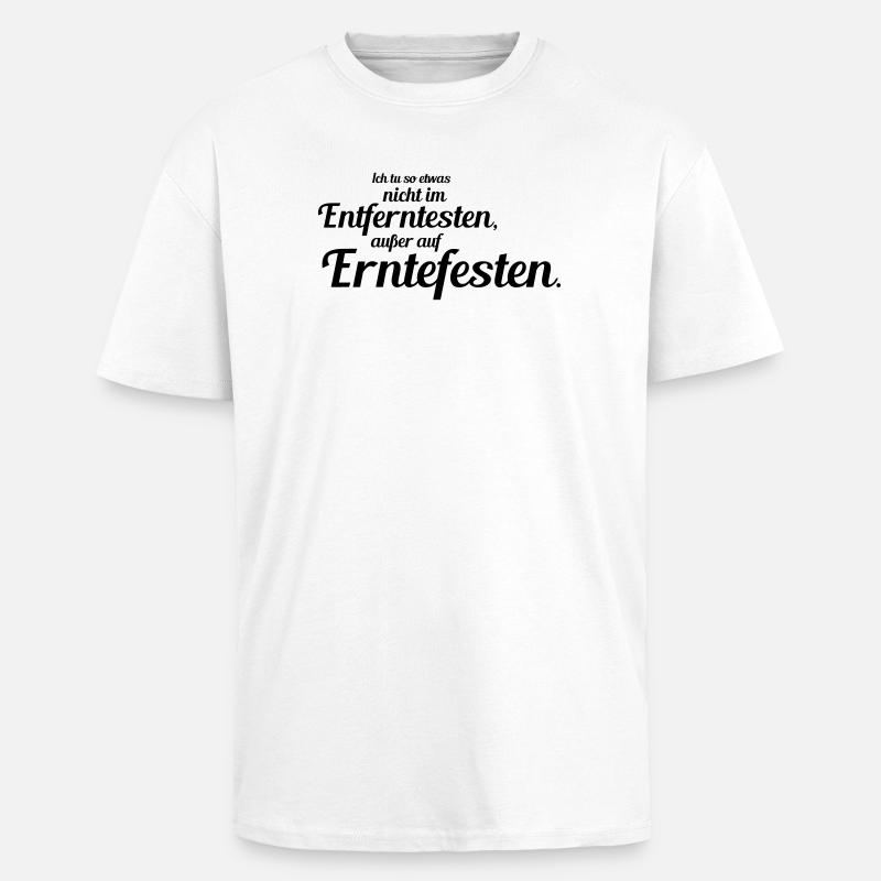 Erntefeste - Oversized Heavyweight Unisex T-Shirt - Weiß