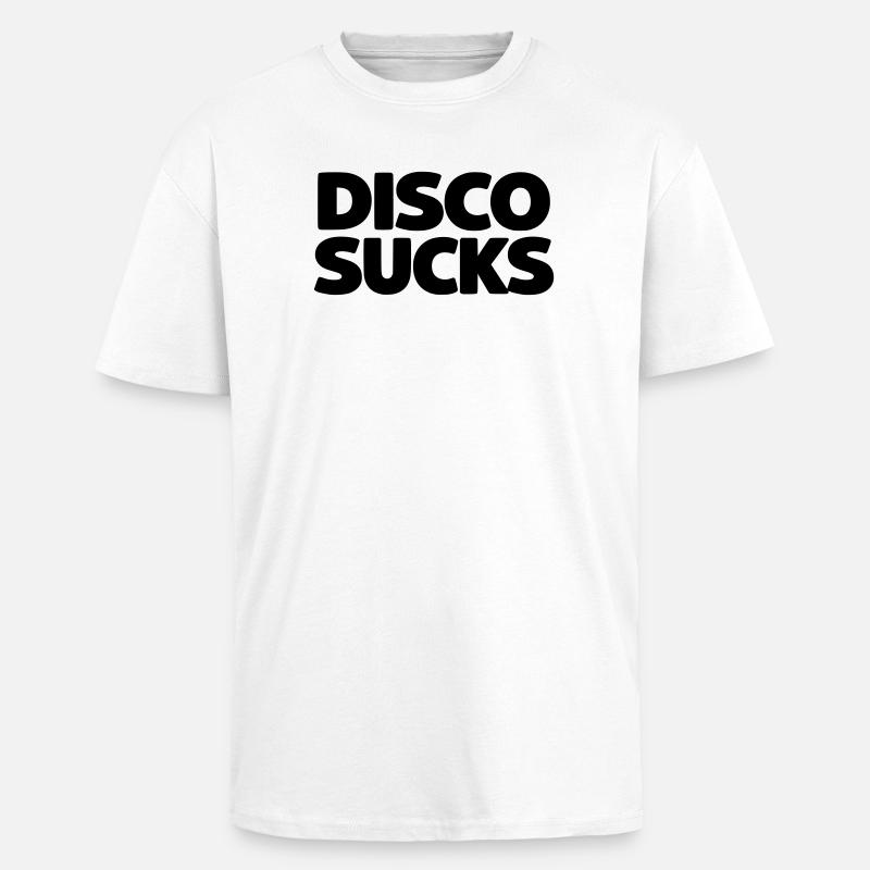 La disco, c’est nul - T-shirt unisexe oversize épais - blanc