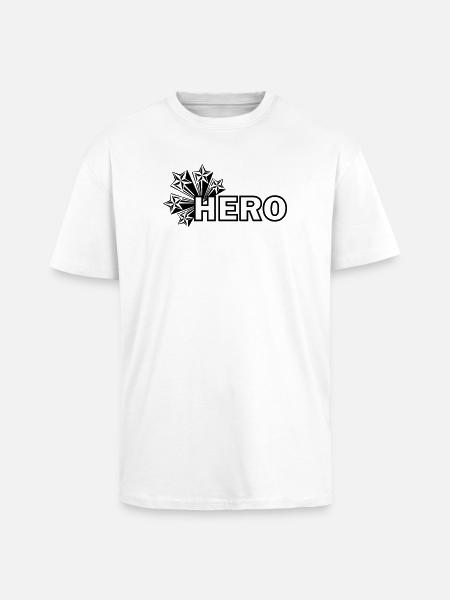 My hero star - Unisex Oversized Heavyweight T-shirt - white