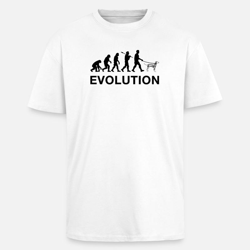 Evolution - Oversized Heavyweight Unisex T-Shirt - Weiß