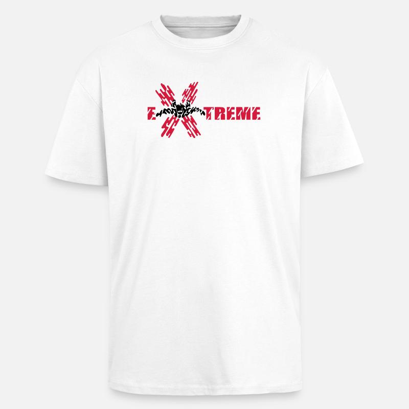 skydiver extreme - Unisex Oversized Heavyweight T-shirt - white