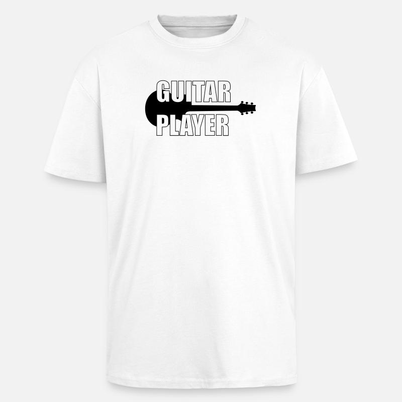 Guitar Player ! - Oversized Heavyweight Unisex T-Shirt - Weiß