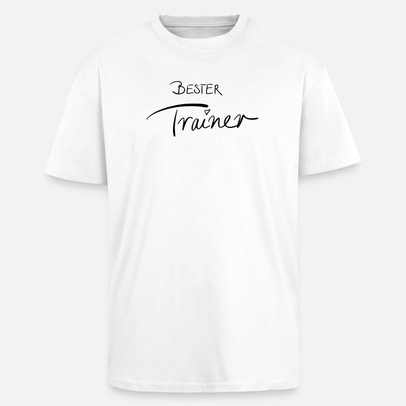 Bester Trainer - Oversized Heavyweight Unisex T-Shirt - Weiß