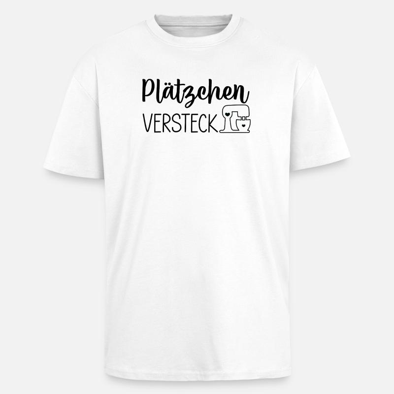 Plätzchen Versteck - Oversized Heavyweight Unisex T-Shirt - Weiß