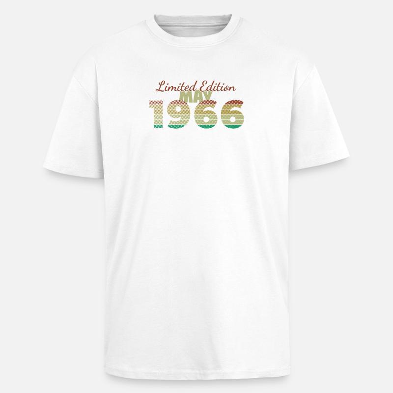 60e anniversaire Édition Limitée (SCR) 05/1966 - T-shirt unisexe oversize épais - blanc