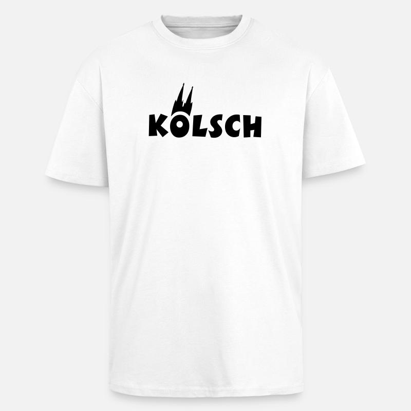Köln Kölsch Kölner Dom - Oversized Heavyweight Unisex T-Shirt - Weiß