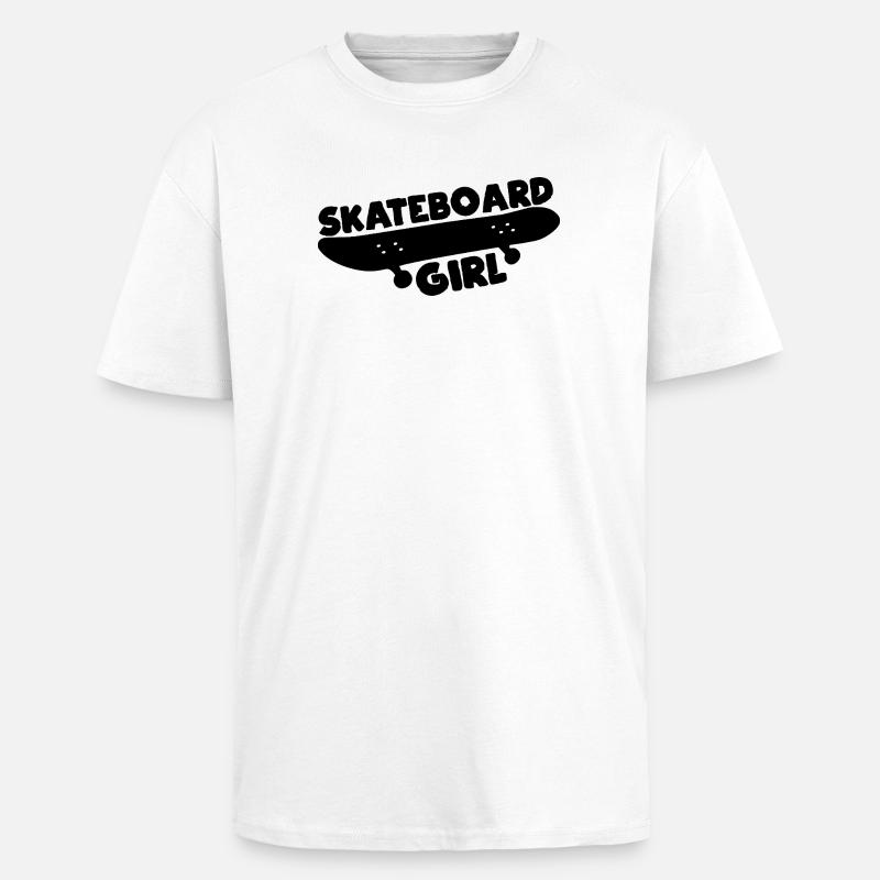 Skateboarder - Unisex Oversized Heavyweight T-shirt - white