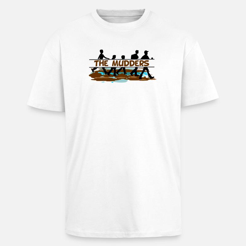 The Mudders – Wadden Adventure - Unisex Oversized Heavyweight T-shirt - white