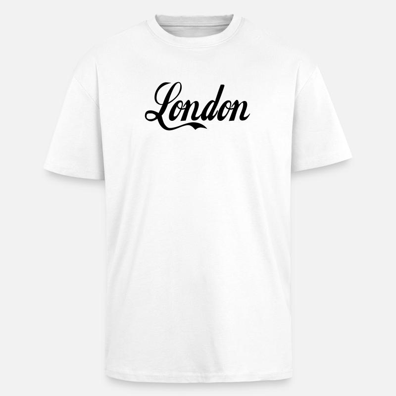 london - Oversized Heavyweight Unisex T-Shirt - Weiß