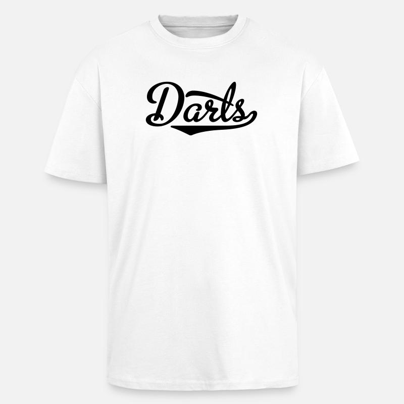 2541614 15377616 fléchettes - T-shirt unisexe oversize épais - blanc
