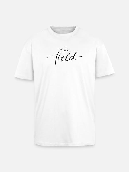 mein Held - Oversized Heavyweight Unisex T-Shirt - Weiß