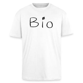Organic - Unisex Oversized Heavyweight T-shirt - white - Front - Alina (178cm) & Michal (187cm)