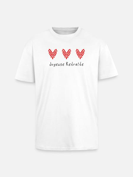 RETIREMENT. COLLEAGUE. RETIREMENT. RETIRED. RETIREMENT. - Unisex Oversized Heavyweight T-shirt - white