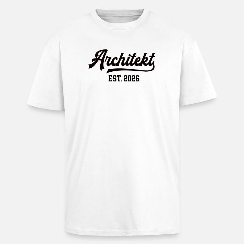 Architekt Architekturstudium Student Architektur - Oversized Heavyweight Unisex T-Shirt - Weiß