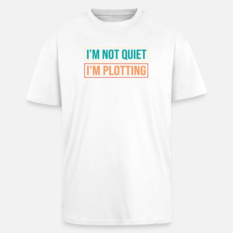Anxiety Anxious Scaredy Introvert - Unisex Oversized Heavyweight T-shirt - white