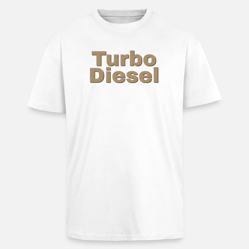 Turbo Diesel - Oversized Heavyweight Unisex T-Shirt - Weiß