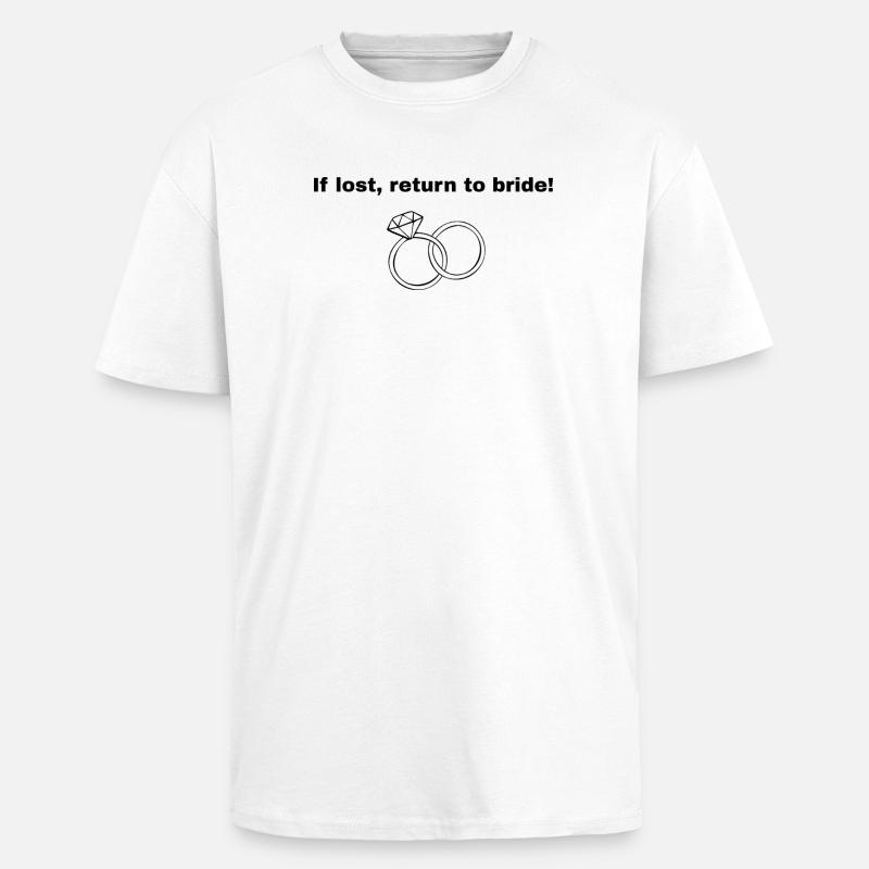Conception d’enterrement de vie de garçon - T-shirt unisexe oversize épais - blanc