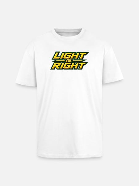 Light is right - Unisex Oversized Heavyweight T-shirt - white