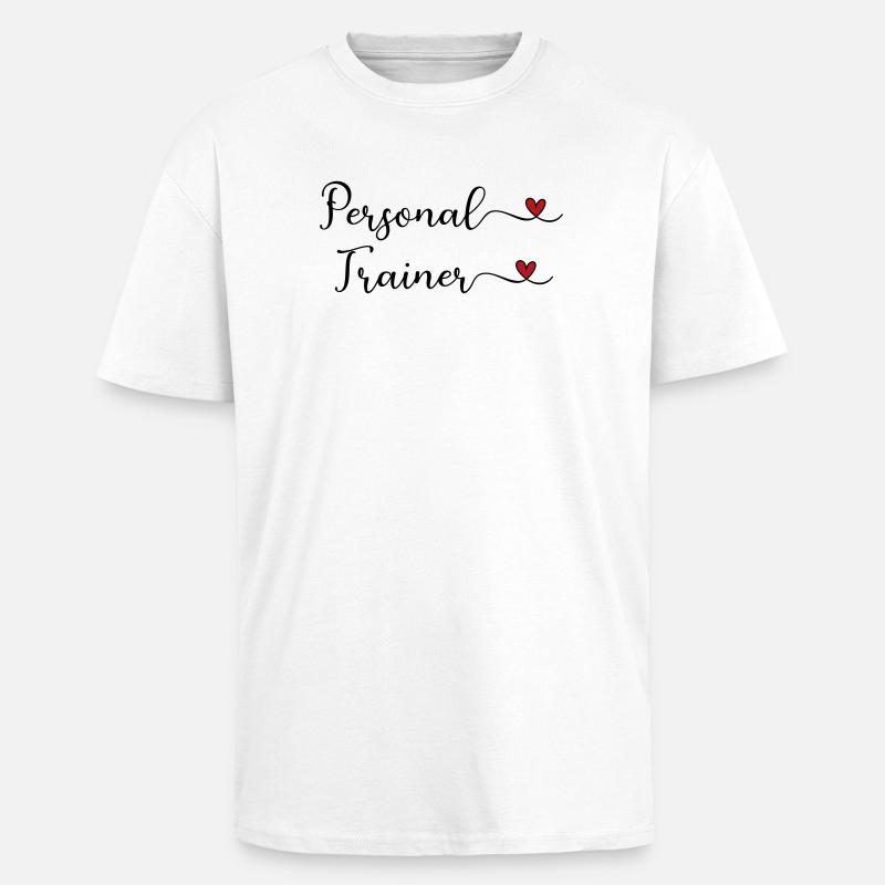 Personal Trainer - Unisex Oversized Heavyweight T-shirt - white