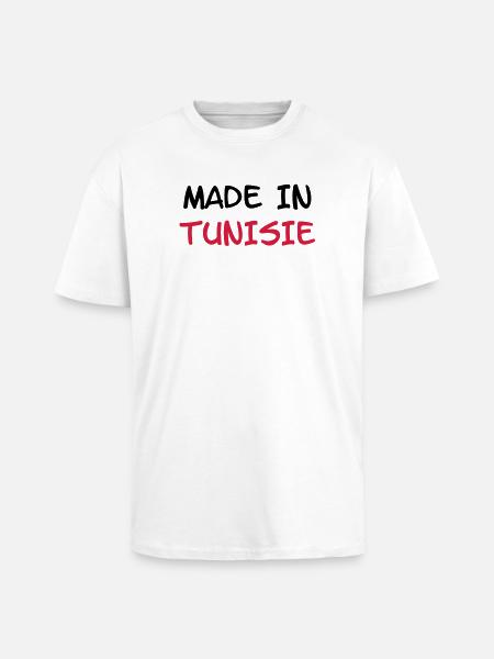 Made in Tunisie - Unisex Oversized Heavyweight T-shirt - white