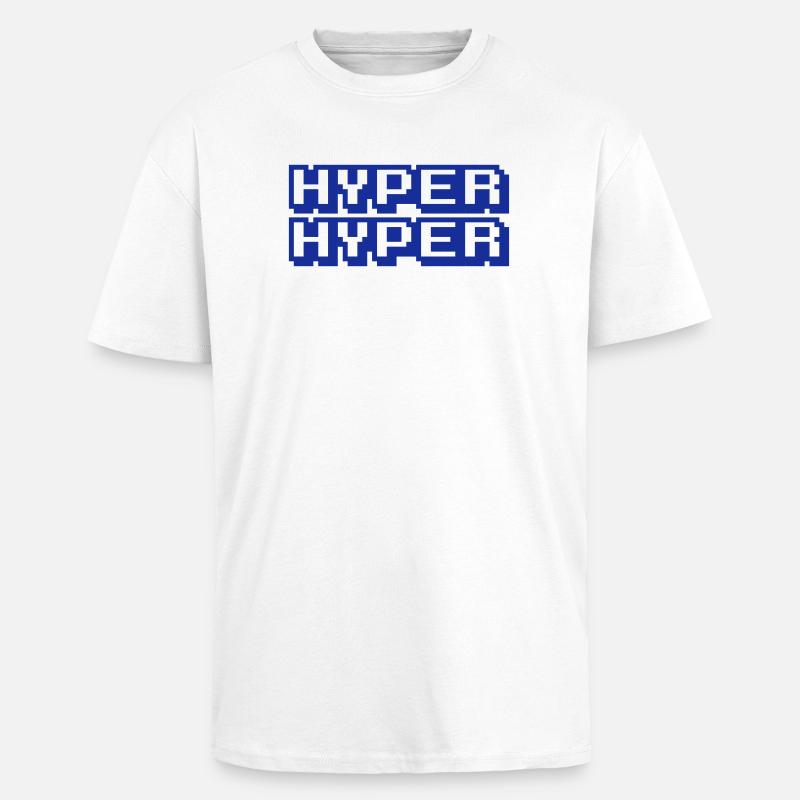 HYPER HYPER - Oversized Heavyweight Unisex T-Shirt - Weiß