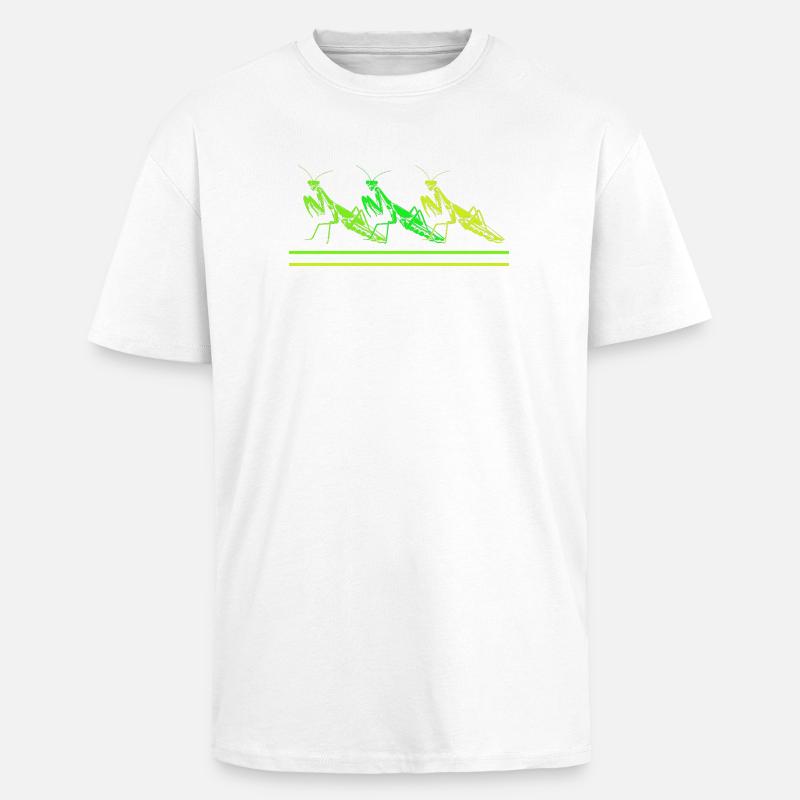 Mantis Gottesanbeter Gottesanbeterin - Oversized Heavyweight Unisex T-Shirt - Weiß