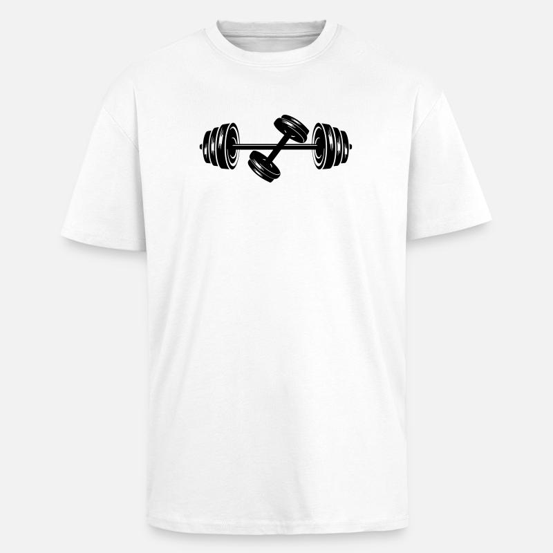 Gewichte Hantelscheiben Hantel 2 - Oversized Heavyweight Unisex T-Shirt - Weiß
