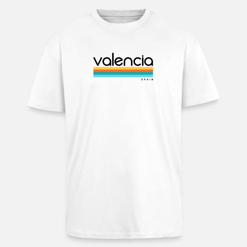 Valencia - Spain - Spanien - Espana - Oversized Heavyweight Unisex T-Shirt - Weiß