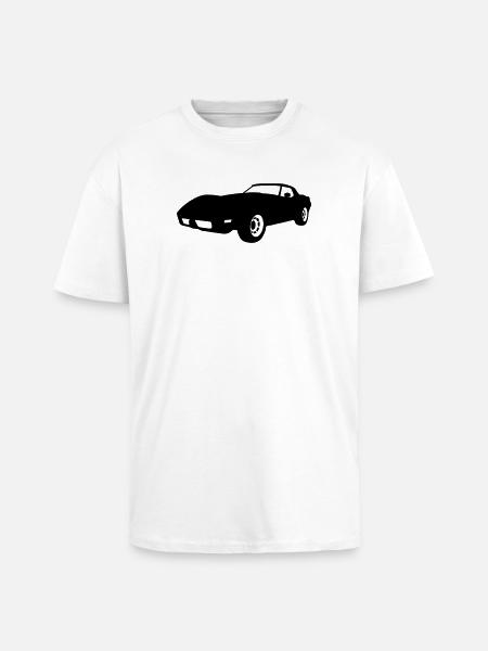 US Classic Car - Oversized Heavyweight Unisex T-Shirt - Weiß