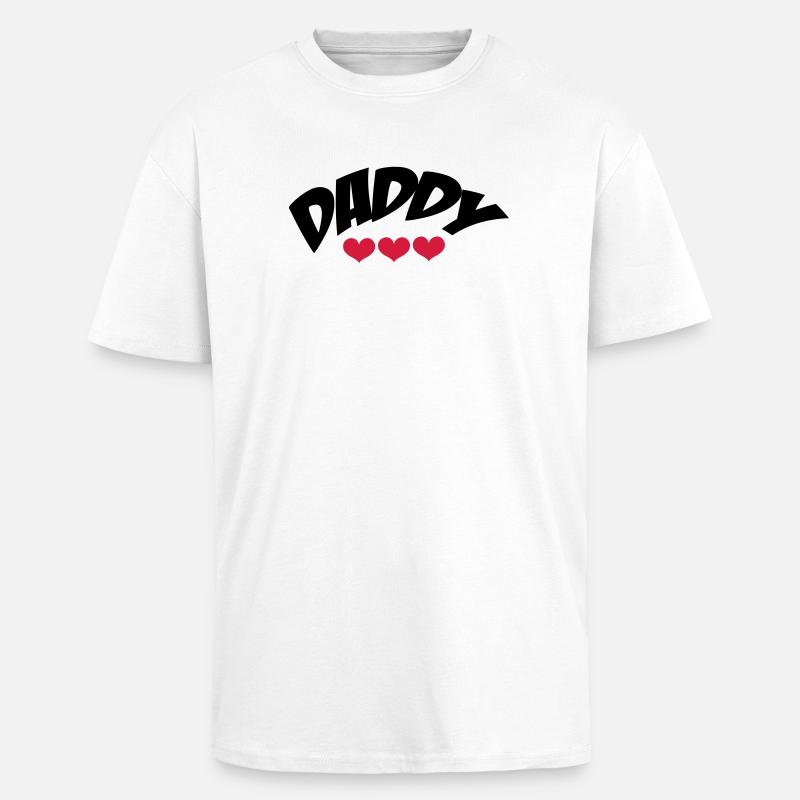 Daddy - T-shirt unisexe oversize épais - blanc