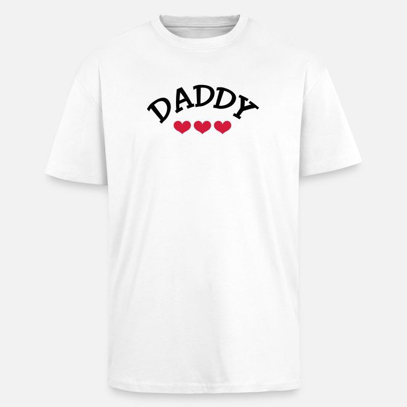Daddy - T-shirt unisexe oversize épais - blanc