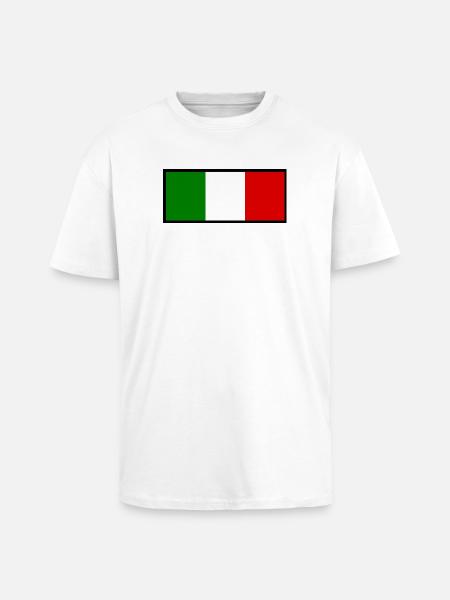 Italy Italian flag flag gift - Unisex Oversized Heavyweight T-shirt - white