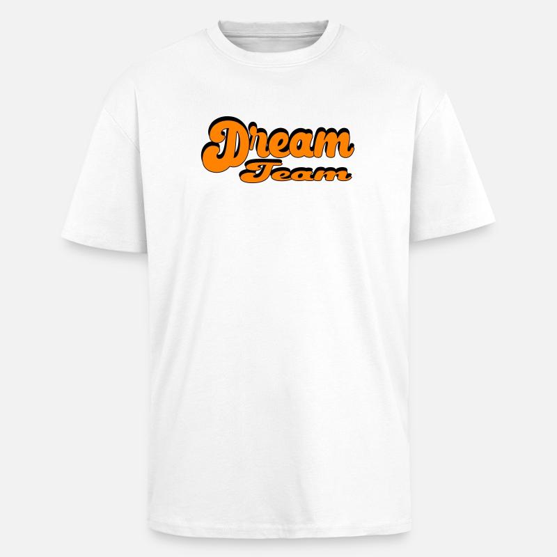 Dream Team Retro Style Design - T-shirt unisexe oversize épais - blanc