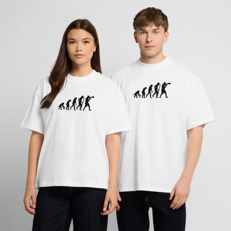 Evolution de la boxe T-shirt unisexe oversize épais