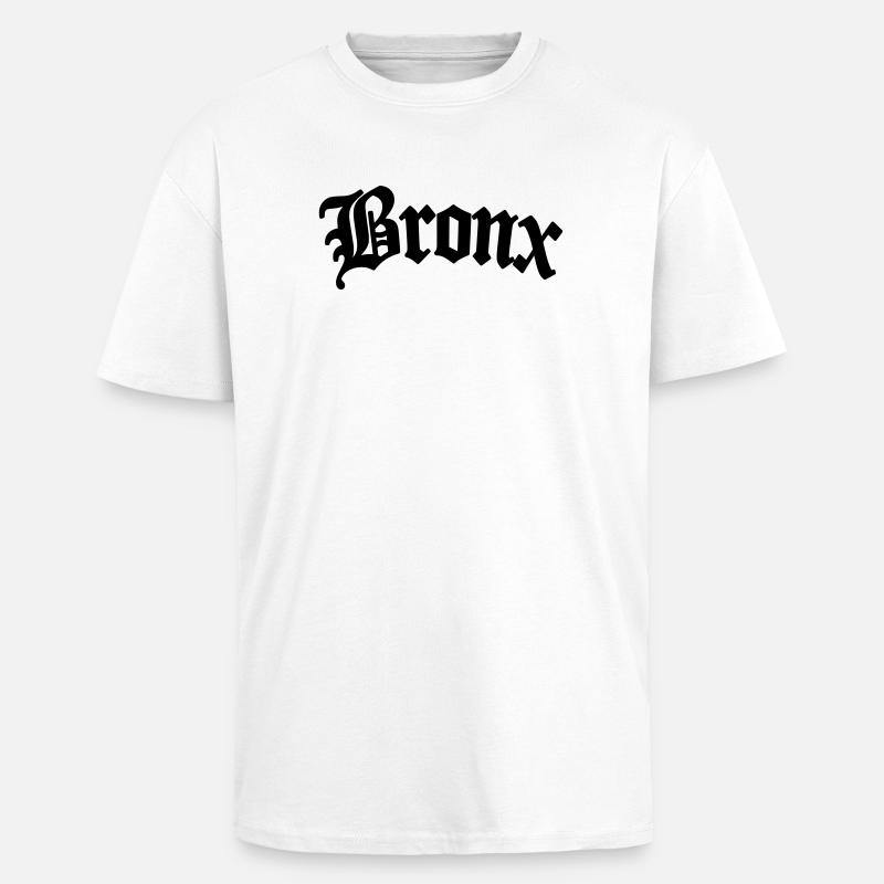 Bronx - T-shirt unisexe oversize épais - blanc