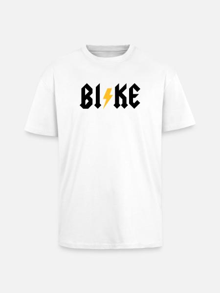 BI!KE - Oversized Heavyweight Unisex T-Shirt - Weiß