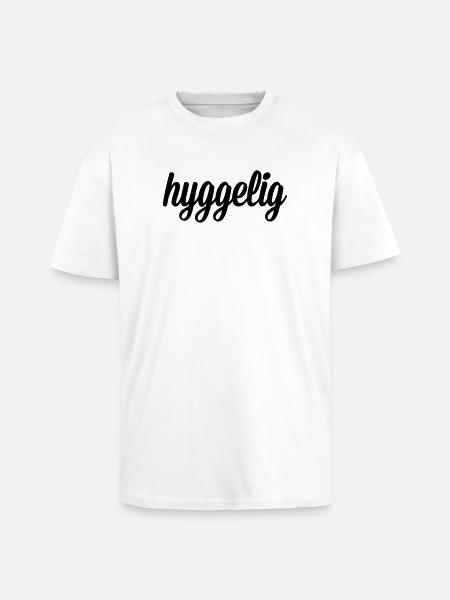 hyggelig - Unisex Oversized Heavyweight T-shirt - white