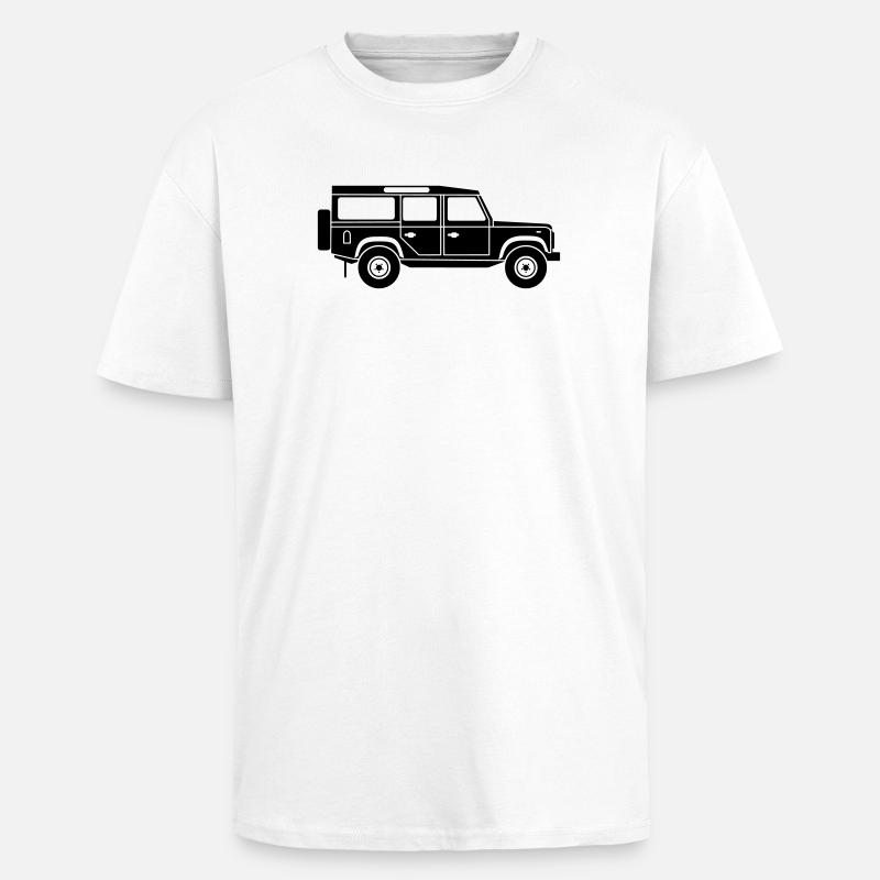 Defender D110 NEU - Oversized Heavyweight Unisex T-Shirt - Weiß