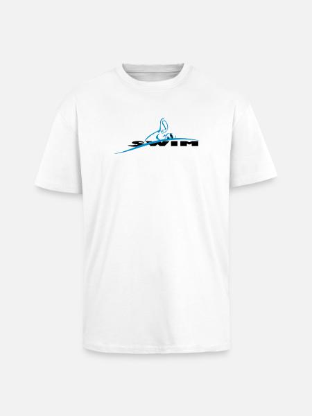 swimmer - Oversized Heavyweight Unisex T-Shirt - Weiß