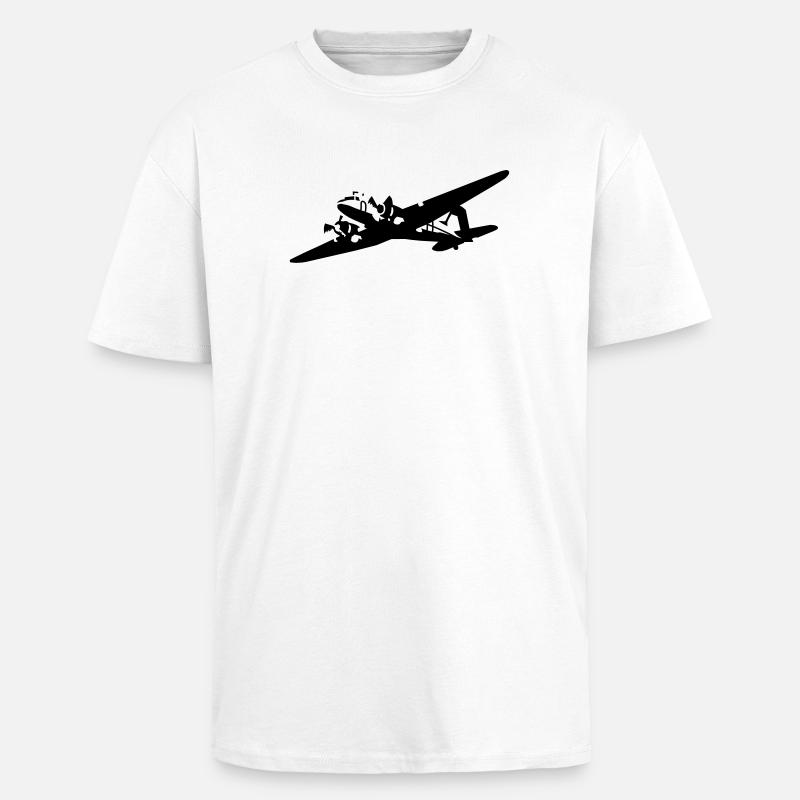 DC-3 - Oversized Heavyweight Unisex T-Shirt - Weiß