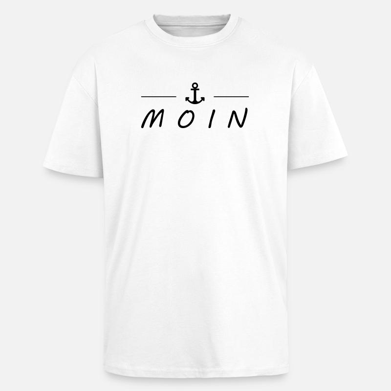 Moin - Oversized Heavyweight Unisex T-Shirt - Weiß