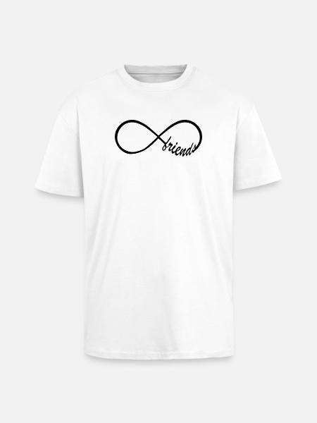 Friends Infinity Swag - Unisex Oversized Heavyweight T-shirt - white