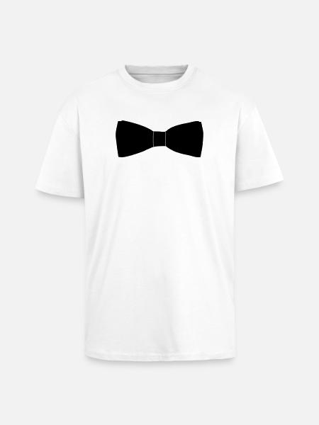 Bow Tie - Unisex Oversized Heavyweight T-shirt - white
