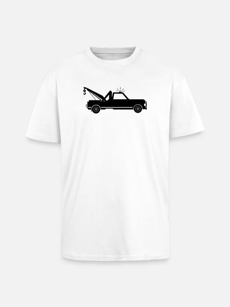 Abschleppwagen - Oversized Heavyweight Unisex T-Shirt - Weiß