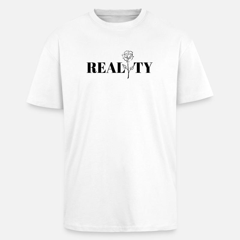 Cool design, reality. - Unisex Oversized Heavyweight T-shirt - white