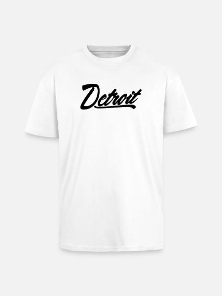 detroit shirt - Oversized Heavyweight Unisex T-Shirt - Weiß