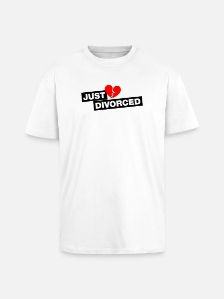 Just divorced - für alle Wieder-Singles - Oversized Heavyweight Unisex T-Shirt - Weiß