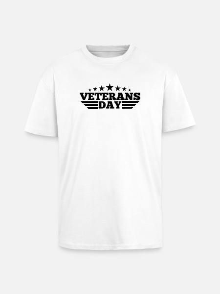 Veterans Day - Unisex Oversized Heavyweight T-shirt - white